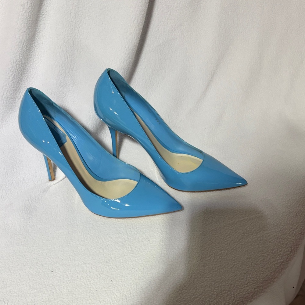 Dior Sky Blue Patent Heels